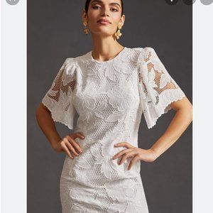 SMALL DELFI COLLECTIVE CREWNECK LACE MINI DRESS